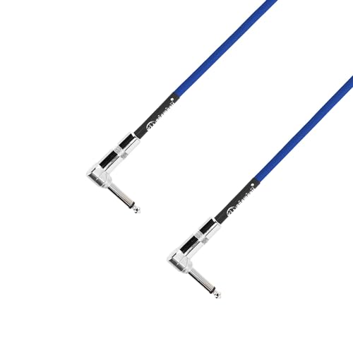 Cable patch Adam Hall 4 STAR set de 5 cables para pedalboard jack angular de guitarra y bajo 5