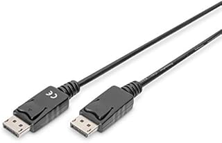 DIGITUS Kabel DisplayPort ze wzmacniaczem UHD 4K / 60 Hz 10 m blokada DisplayPort 1.2 kompatybilny: karta graficzna do gier, monitor