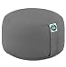 Present Mind Cojines Redondos de Yoga Extra Altos (20 cm) - Gris - Zafu de Yoga – Cojín de Suelo Alto para Yoga y Meditación – Yoga Accesorios Hechos en la UE – Funda Lavable - 100% Natural
