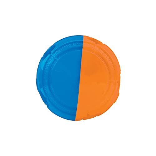 Nerf Dog Bash Football Dog Toy, Lightweight, Durable And Water Resistant, 4 Inch Diameter For Small/Medium/Large Breeds, Single Unit, Blue/Orange #TOP4