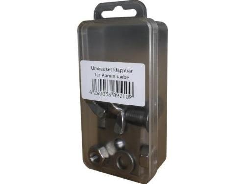 SAREI Haus- und Dachtechnik V2A Edelstahl klappbare Befestigung für Kaminhaube/Schornsteinhaube, normal