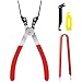 4-Pack Relay Puller Pliers Set, Automotive FMM Fuses Puller Tool, Vehicles Battery Terminal Remover, Pliers for Removing Relays on Vehicles