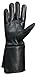 Shanan Medieval Gauntlet Leather Black Waterproof Men's Cosplay Motorcycle Gloves (Large)