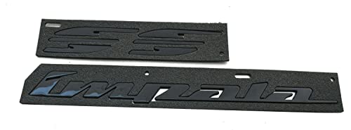 2Pcs 94-96 Impala Ss Rear Quarter Panel Emblems 3D Letter Badge Car Decal Nameplate Replacement for SS (Glossy Black) by NATUBAS - Image 6