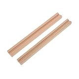 DOITOOL Zipper Glue Anti-Overflow Tool Set for DIY Leather Craft 2 Pcs Wooden Glue Application Ruler Zipper Maintenance Supplies for Sewing and Repair