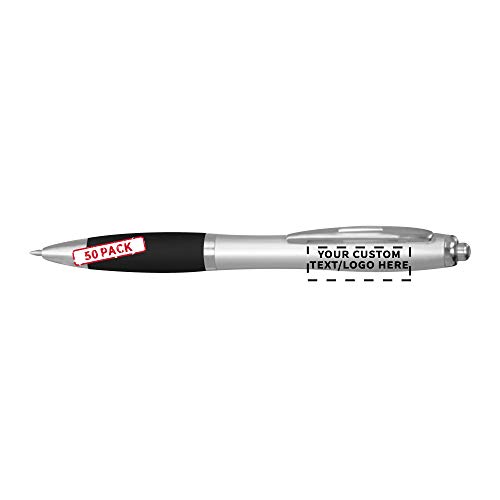 Set de 50 bolígrafos gel con grip coloreado personalizado