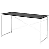 WOLTU TSB08sz Bureautafel PC Werktafel met Metalen Frame en spaanplaat planken,kantoortafel computertafel 120x60x70cm…