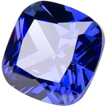 SaiDian 1 Pcs Artificial Blue Tanzanite Stones Cubic Zirconia Loose Gemstone for Women Jewelry Making Ring Necklace Beads Bracelet DIY Craft Making