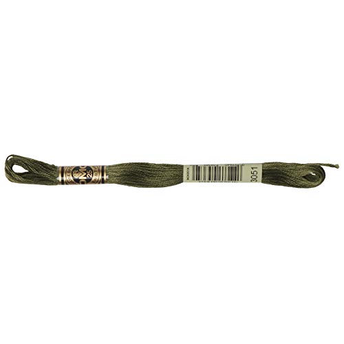 Image of DMC 6-Strand Embroidery Cotton Floss, Dark Green Grey