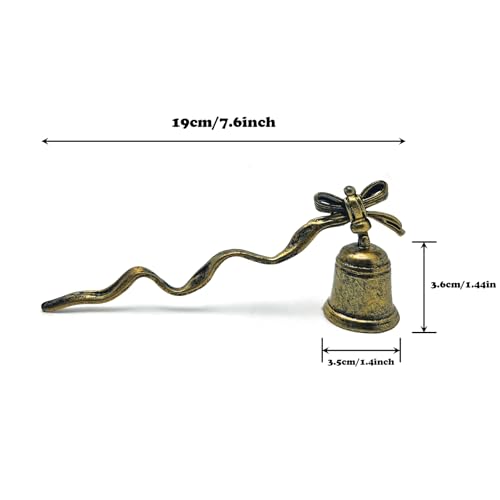 ZOOYOO Candle Snuffer,Vintage Candle Extinguisher Snuffers with Long Handle,Unique Candle Tool for Putting Out Extinguishing Candle Wick Flame Safely