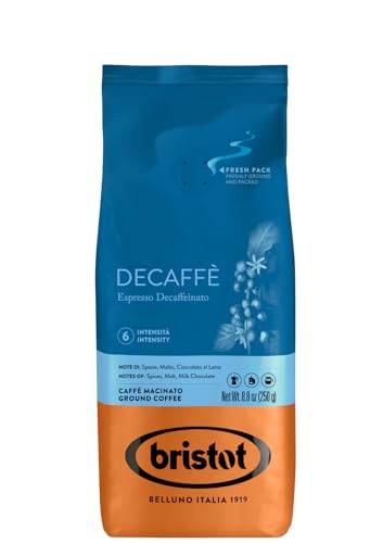 Bristot Deca 250g Kaffee gemahlen entkoffeiniert