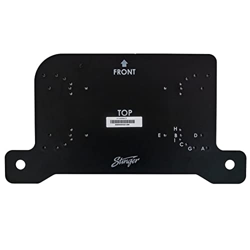 STINGER Under-Seat Amplifier Mounting Bracket for Wranglers with Predrilled & Threaded Holes with Hardware, Driver or Passenger Side Mounting (Jeep Wrangler JL - Passenger Side)