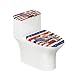 Pwoqzuy 4th of July Toilet Seat Cover 250th Anniversary Bathroom Decor Eagle Toilet Lid and Tank Cover for 250 Years Easy to Clean Durable Dustproof for Semiquincentennial,Universal Fit 2 PCS