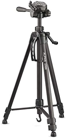 CULLMANN - 52104 - Alpha 1000 mobile BT tripod with smartphone holder and Bluetooth trigger (extension height 106 cm, package size 37 cm, with 3-way head, max. load 1 kg, weight 480 g), black