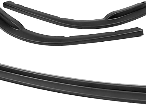 3PCS Front Bumper Lip Kit fit for compatible with 2008-2010 Subaru Impreza WRX, CS-Style Splitter Trim Protection Spoiler, Air-Dam-Chin-Diffuser (Unpainted Matt Black)