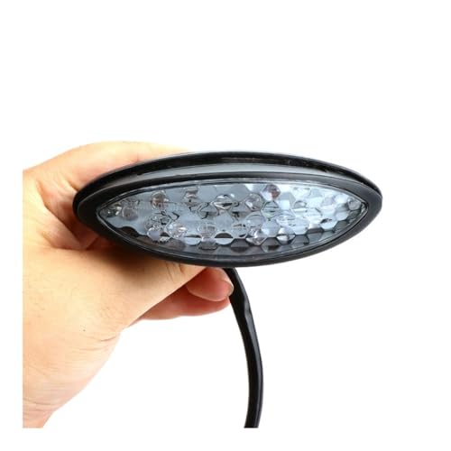 Clignotant arriere et feu moto rouge anti-poussiere pour eclairage de freinage universel