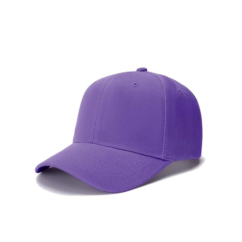 Image of ZH Plain Adjustable Baseball Cap - Lot of 12 Unisex Blank Design Caps
