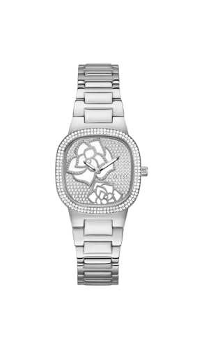 Guess Ladies 32mm Silver Tone Watch Silver Dial Silver Case