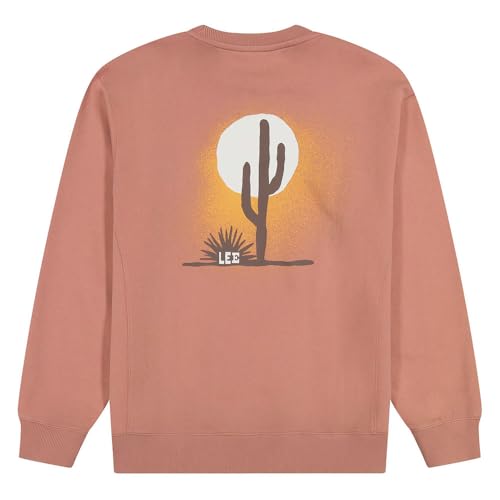 Lee Regular Graphic Sweatshirt Sepia Size M - 4