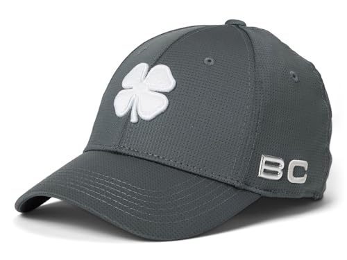 Black Clover Unisex Iron X Steel Hat Titanium Grey Hat/3D White Clover Large-X-Large