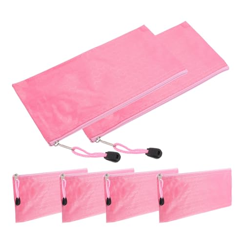 LOORGVEL Bolsa para 6 Compresas Higiénicas de Lona Rosa Estuche Portátil Menstruación Cierre de Cremallera Bolsa de Viaje Práctica para Tampones y Artículos Pequeños Organizador
