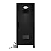 Mini Locker with Lock and Key Black -10.75" Tall x 4.125" x 4.125"