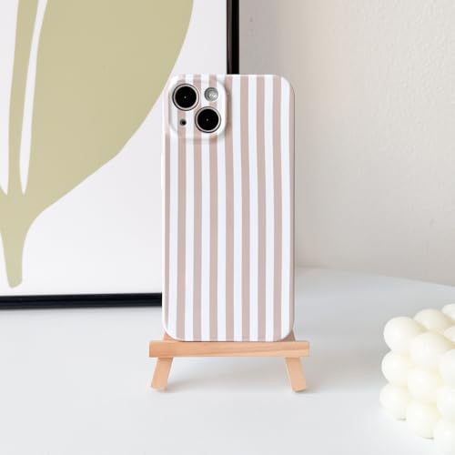 Lovmooful for iPhone 13 Case Striped with Glossy Film-Apricot by Lovmooful - Used condition - Image 2