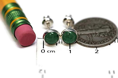 Salish Sea Inspirations 6Mm Aventurine Sterling Silver Stud Earrings #TOP3