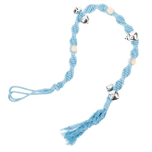 Gadpiparty ポータブルペットドアベル ドッグベル しけ用 簡単取り付けハンガーロープ付き 家用 犬 猫用 な ロープ素材 デザイン