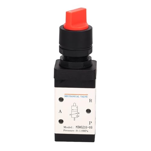 Vanne mécanique M3HS110 bouton rouge commande pneumatique manuelle