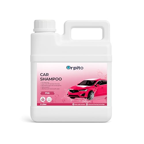 Image of Car Shampoo 5L Multi Fragrance | High Foam Car Wash Liquid | Deep Cleaning Formula | pH Neutral Paint Safe | Removes Dust & Grime | Glossy Finish Wash (1, pink)
