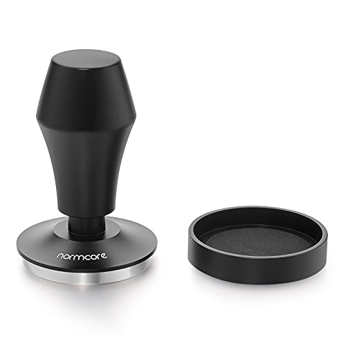 Normcore 58.5mm Coffee Tamper V4 - Spring-Loaded Tamper with 15lb / 25lb / 30lbs Replacement Springs - Anodized Aluminum Handle and Stand - Stainless Steel Flat Base,Black by Normcore - Image 3