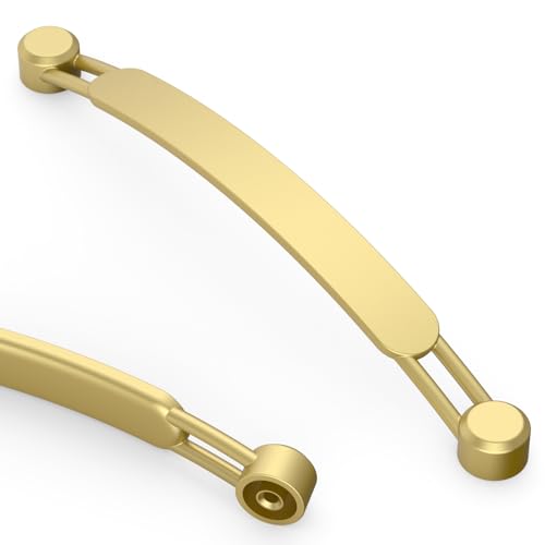 Asidrama 10 Pack 7.5 Inch(192mm) Brushed Gold Kitchen Cabinet Handles, Cabinet Pulls Kitchen Cabinet Hardware for Cupboard Drawer Pulls