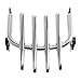 XFMT Motorcycle Chrome Detachable Stealth Two-Up Luggage Rack for Harley Touring Road King Street Glide Road Glide Electra Glide 2009-Later