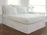 Ossam Linen Solid Style Soft Bed Skirt with 24-inch Drop Length, Egyptian Cotton 600 Thread Count Pl