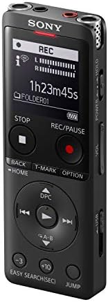 Sony Icd-UX570 MP3/LPCM Digital Voice Recorder (Dictaphone) with Built-In USB, 4GB, OLED Screen - Black