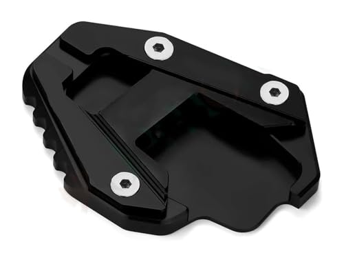 Seitenständer Verlängerungsplatte Für Ducati Für Hyper&motard 950 / SP 2018-2023 Verlängerung Platte Anti-slip Pad Extender CNC Motorrad Ständer Seite Stehen Unterstützung(Schwarz)