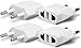 Unidapt European Plug Adapter Power Converter, Travel from Usa Us to EU Europe adaptor(4 piece)