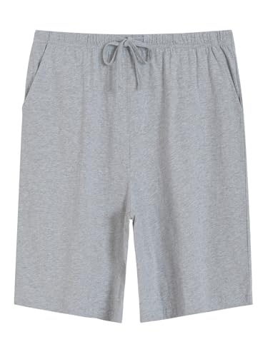 Latuza Women's Knee Length Pajama Shorts Cotton Knit Bermuda Sleep Shorts3