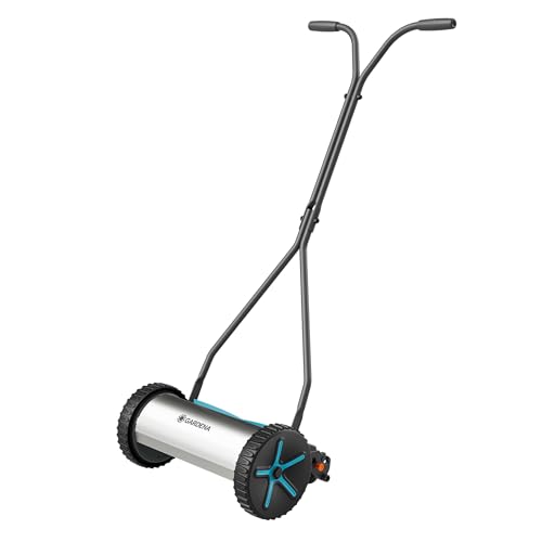 Gardena Manual Push Lawnmower Comfort 330 Cylinder Lawnmowers: English Lawn, 33 cm Cutting Width, Cordless, Easy to Push, for lawns up to 150 m² (11750-20)