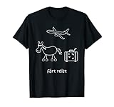 Pferd, Reise, Urlaub, Flugzeug, reisen, Tourist, Koffer, Hotel, Flughafen, Urlaubsreise, Pferd mit Rädern, färt, fahren, Flug, Sonnenbrille, Sonnencreme, Strand, Ferien, Sommerurlau, lustige Tiere, Badeurlaub, Abenteurer, Humor, lustig, witzig, Wortspiel