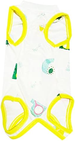 Jancosta Recovery Suit for Dogs Cats After Surgery, Professional Pet Recovery Shirt Dog Abdominal Wounds Bandages, Substitute E-Collar & Cone, Prevent Licking Dog Onesies (Small)