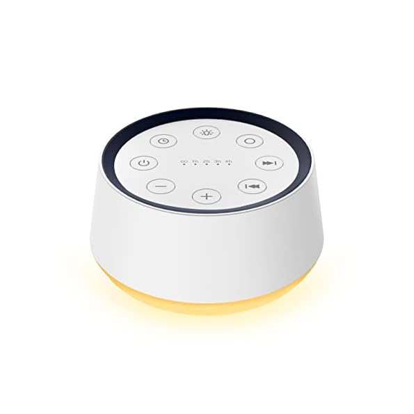 Brown-Noise-Sound-Machine-with-30-Soothing-Sounds-12-Colors-Night-Light-White-Noise-Machine-for-Adults-Baby-Kids-Sleep-Machines-Memory-Function-36-Volume-Levels-5-Timers-for-Home-Office-Travel