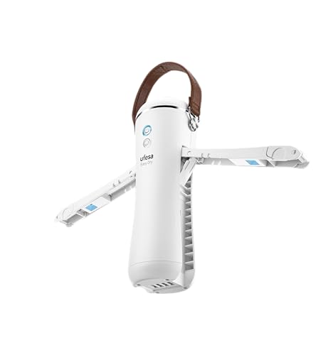 Ufesa Easy Dry, Wäschetrockner Klein, Bakterizides Desinfektionsgerät mit UV-Licht, Mini Trockner, Deodorant Mit Aromatischem, Bolsa de Viaje Incluida, Reisetasche inklusive