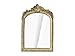 TenFuju 10” x 7” Small Gold Vintage Wall Mirror, Antique Gold Resin Baroque Mirror, Decorative Hanging & Tabletop Mirror