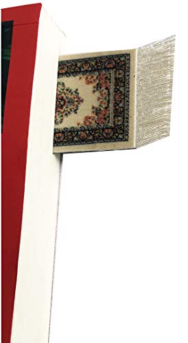 Set Of Rug Mouse Pad + Coaster + Bookmark - Oriental Style Carpet Mousemat Miniature Rug (Beige) #TOP6