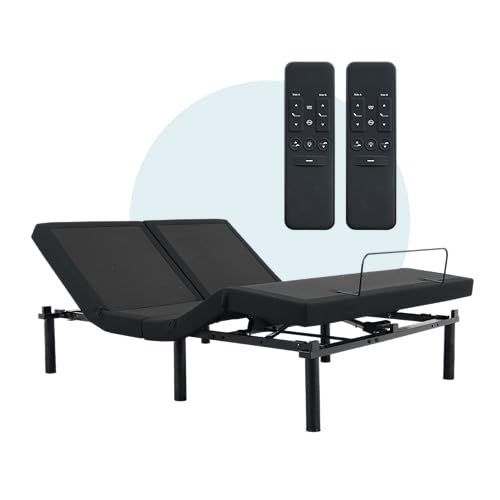 Ergomotion Duetto Split Top Adjustable Bed - Independent Head Lift, Zero Gravity, Anti-Snore, Under-Bed Lighting, Dual USB Ports - Available in Queen, King, California K (California King)