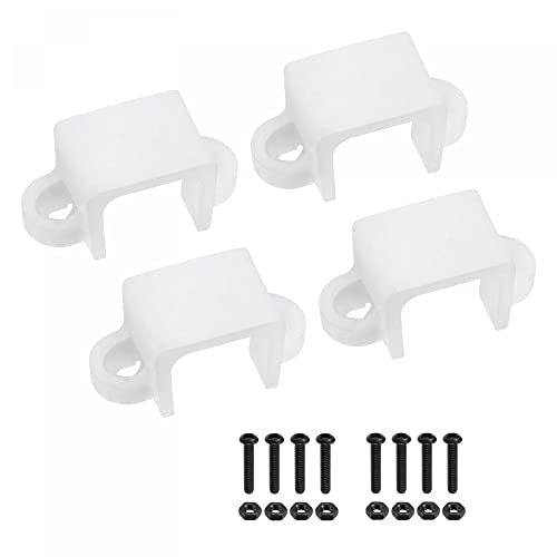 sourcing map - sourcing map Moteur Fixation Support Moteur Base 11,5mm Blanc avec Vis Écrous pour N20 Micro Engrenage Moteur 4 Paquet