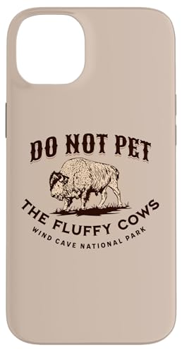 Parc national de Wind Cave : ne caressez pas les vaches duveteuses et les bisons Coque pour iPhone 14 Plus