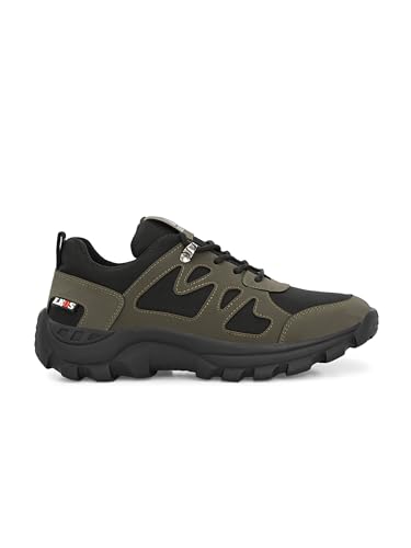 Image of Leo's Fitness Men's Water Resistant Outdoor Trekking Shoe, Lace-Up Trail Running Sports Sneakers, Hiking Shoes for Men
